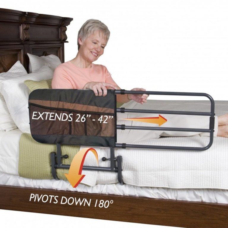 Stander EZ-Adjust Bed Rail With Pouch - DSL Mobility